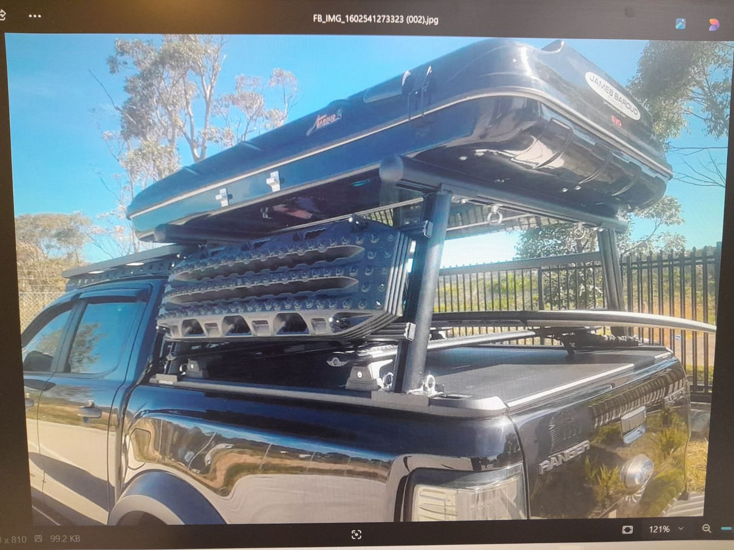 Rear Mounted Ladder Rack for Dual cab Utes