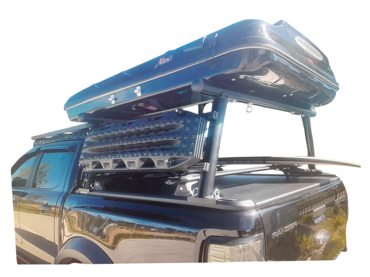 Rear Mounted Ladder Rack for Dual cab Utes