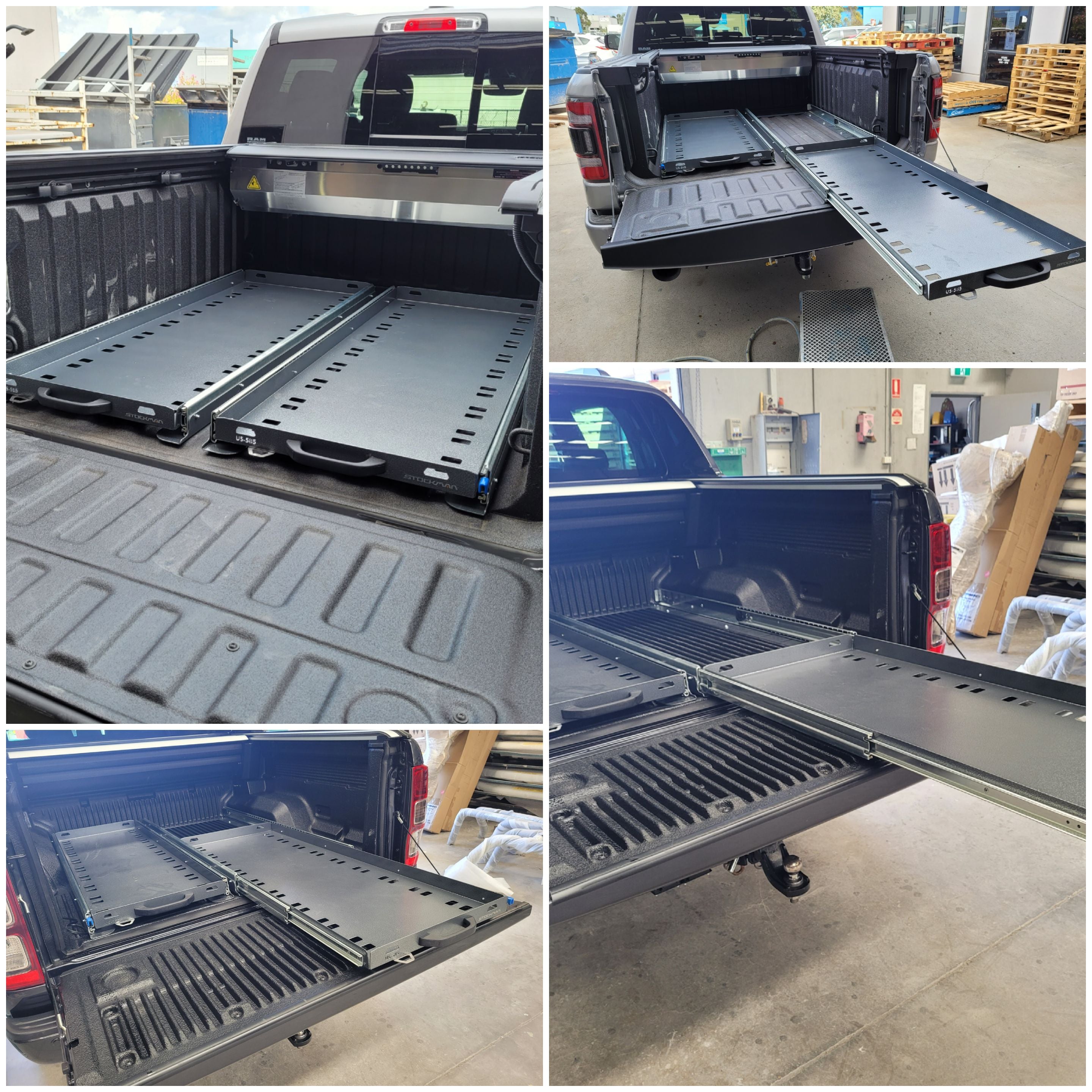 Modular Pull-Out Slide Tray for Dual Cab Utes – Flat Top Products au