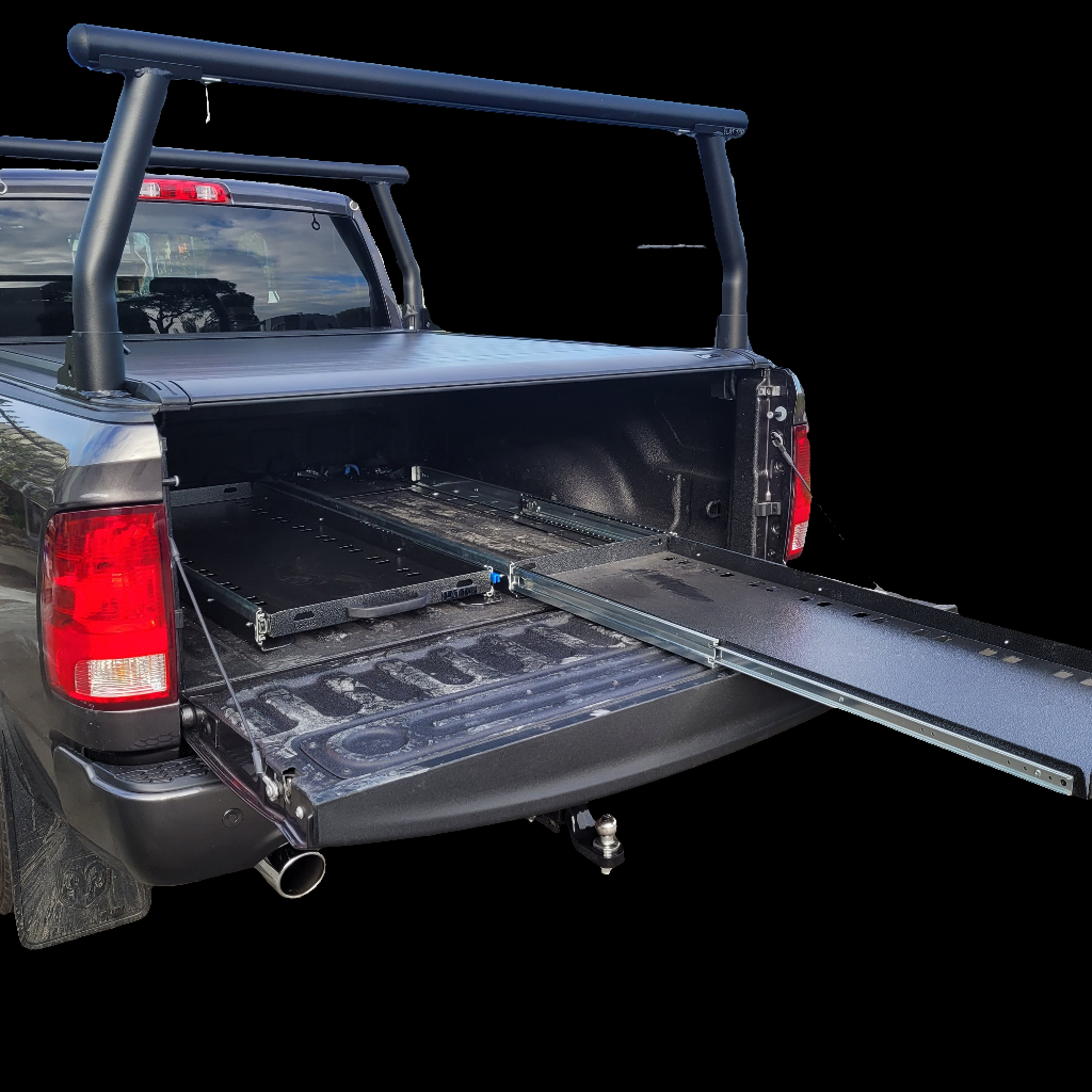 Rear Mounted Ladder Rack In Black For all Utes – Flat Top Products au