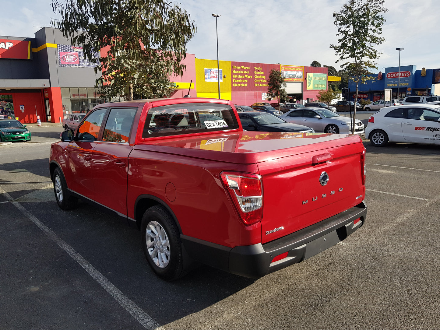 Kgm musso ute lid E*series SWB fitted